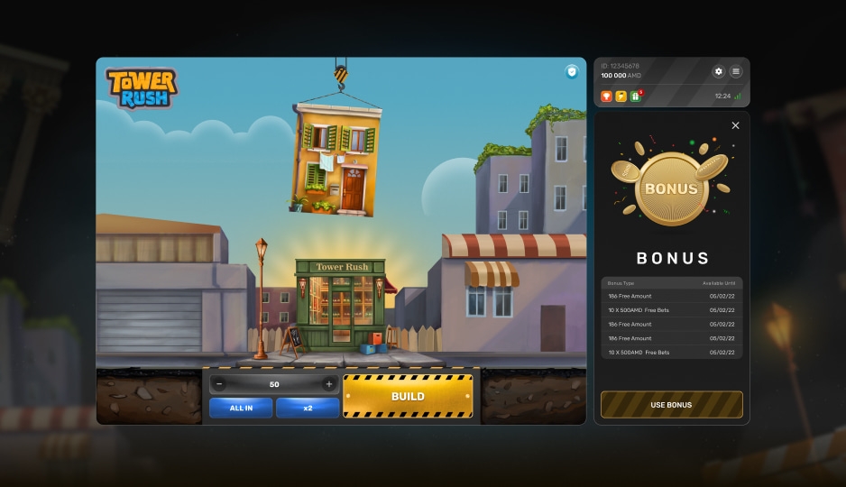 Tower Rush Slot Bonus Features