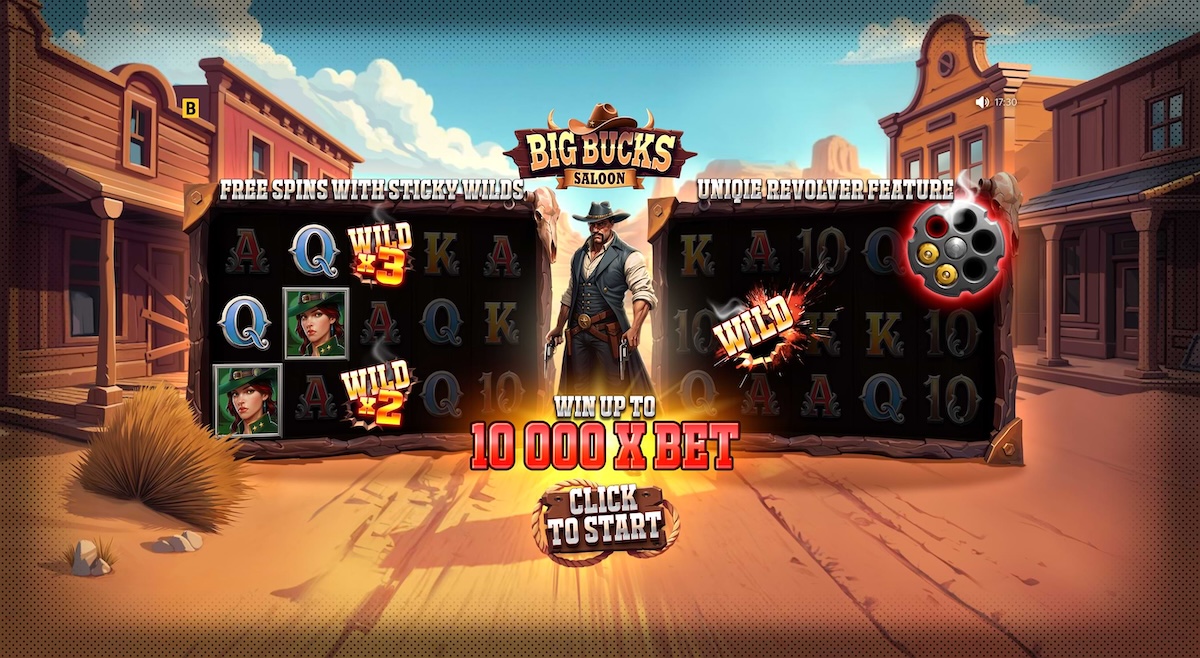 Big Bucks Saloon slot Bgaming start page