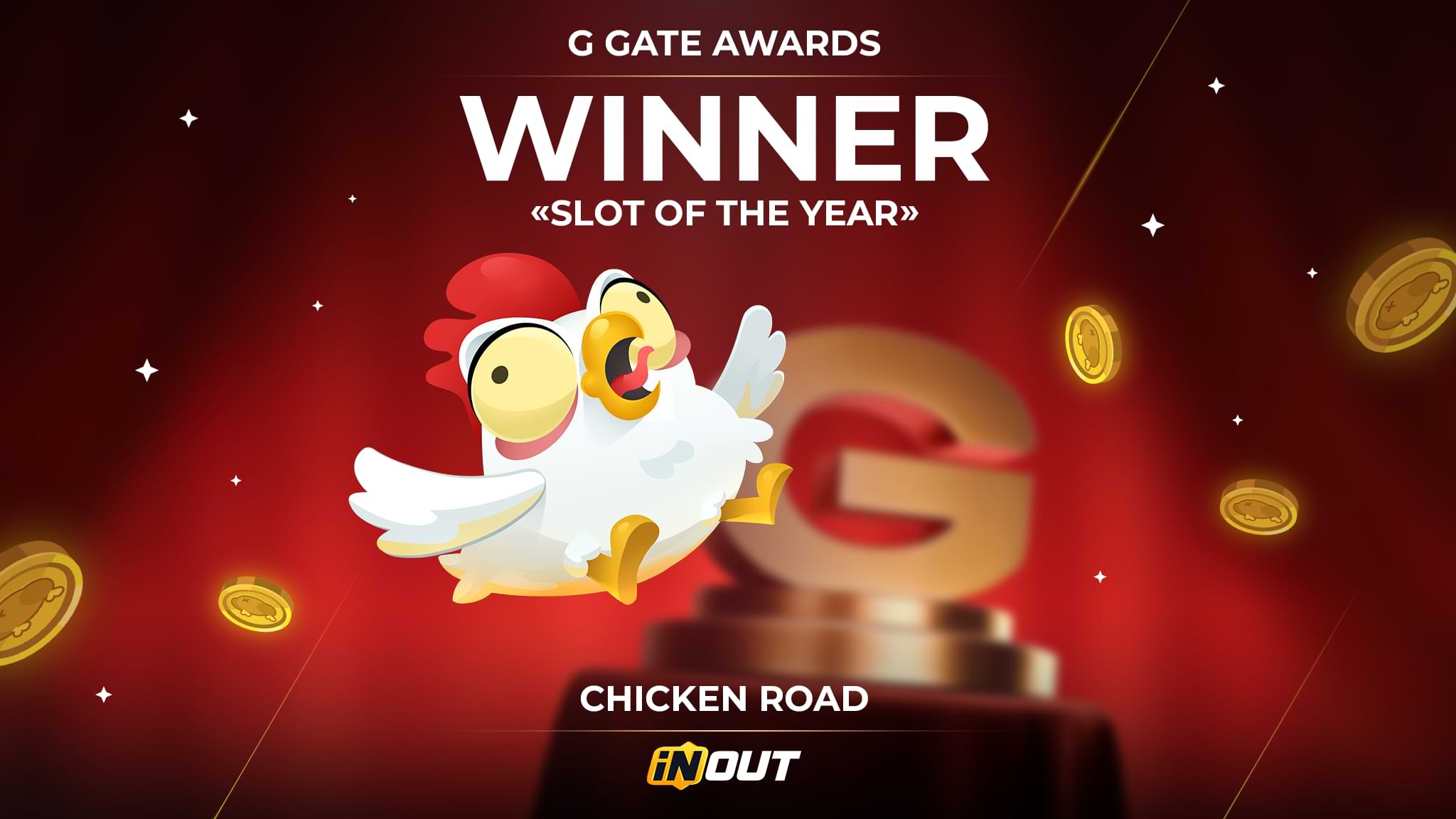 INOUT Games Celebrates Game of the Year Win and New Releases Chicken Road Winner Slot of the Year 2025