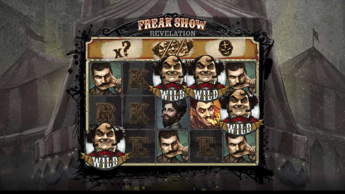 Freak Show Revelation Sneaky Slots Host symbols