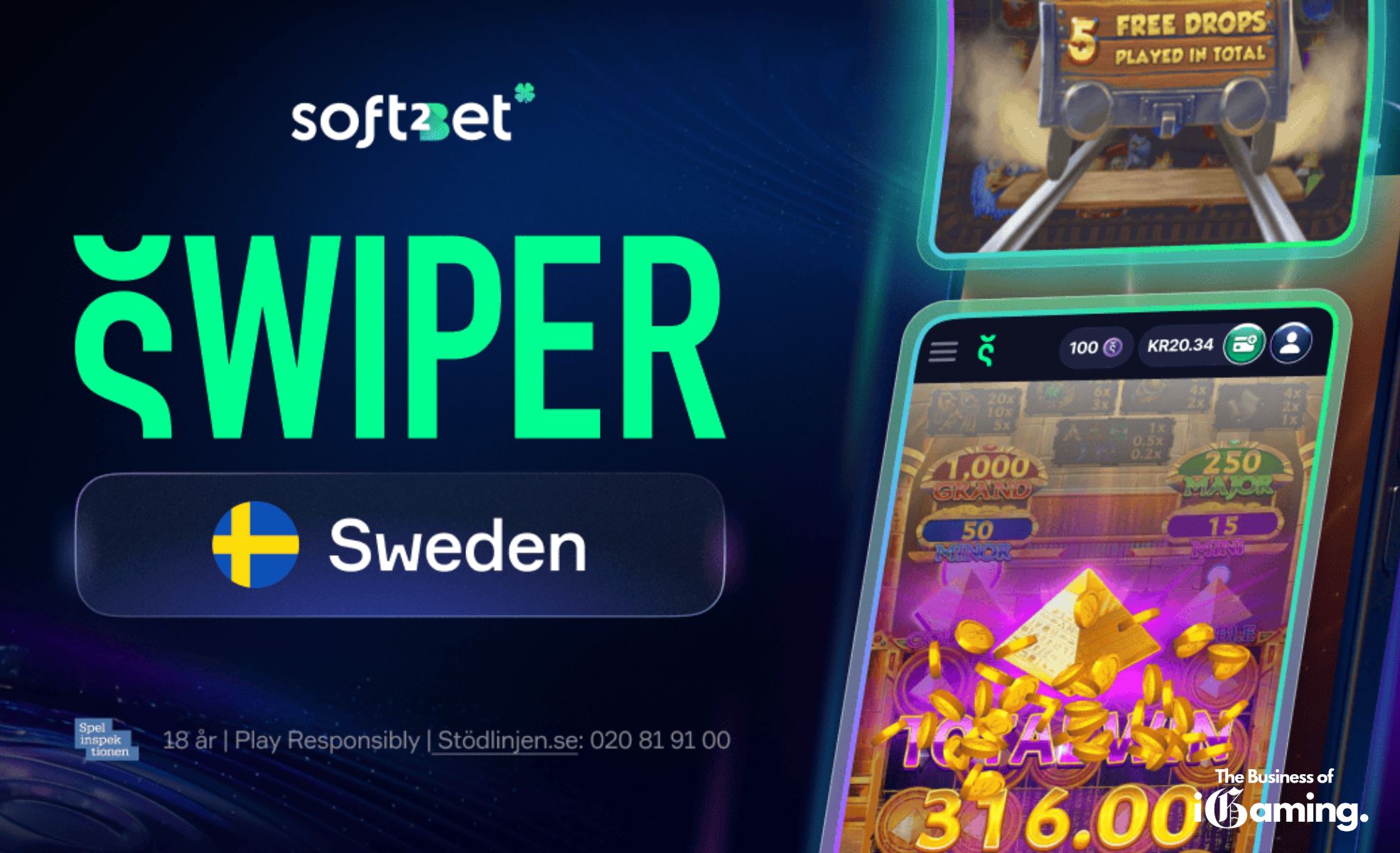 Soft2Bet Introduces Swiper – Sweden’s First Social Media-Style Casino Swiper Casino Sweden