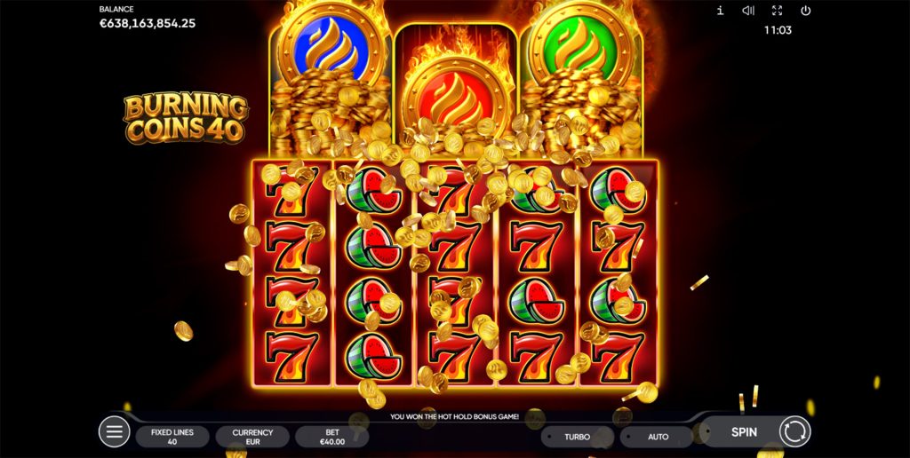 Burning Coins 40 Endorphina