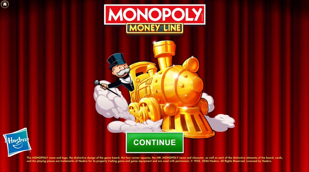 Monopoly Money Line start page