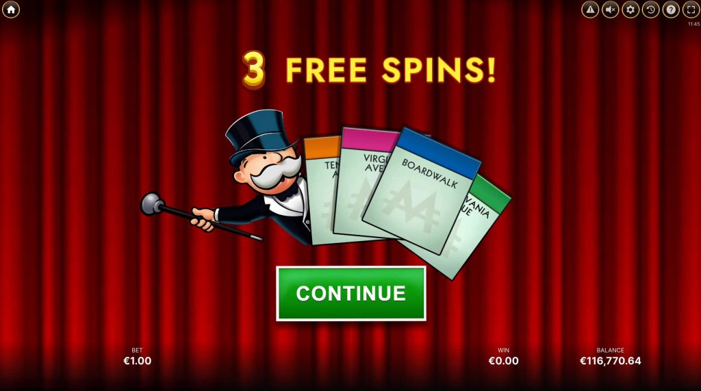Monopoly Money Line free spins