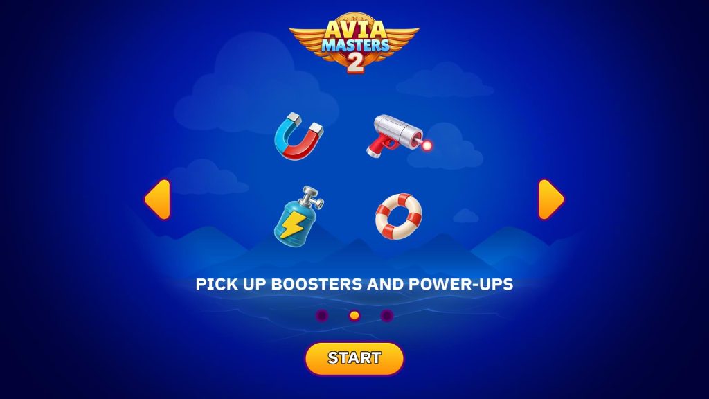 Aviamasters 2 BGaming start page