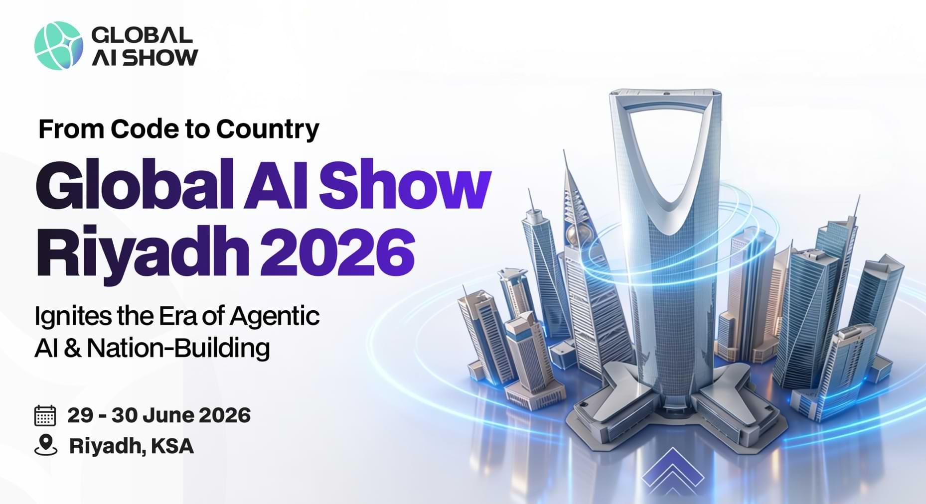 Saudi Arabia’s AI Ambitions Accelerate as Riyadh Positions Itself as a Global Innovation Hub Global AI Show Riyadh 2026 highlighting Saudi Arabia's AI ambitions and the country's role in advancing agentic AI, innovation and digital transformation.