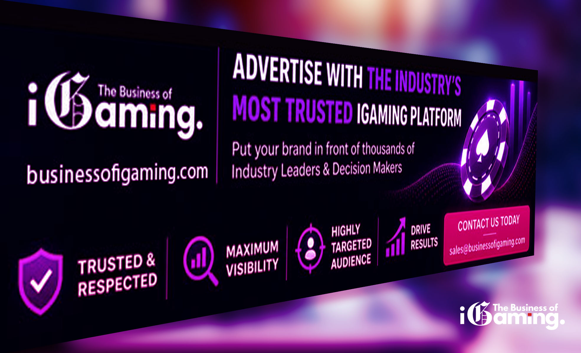 Why a Banner on Business of iGaming Pays Off Why iGaming banner advertising on Business of iGaming works