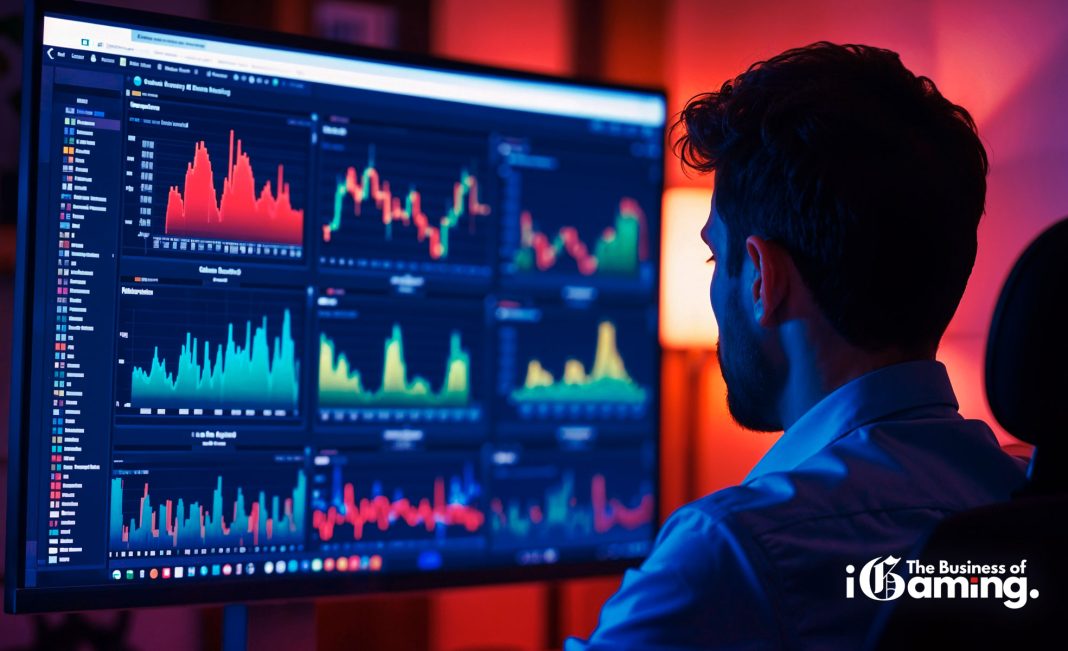 Dashboard comparing odds and RTP data across sportsbook and casino games